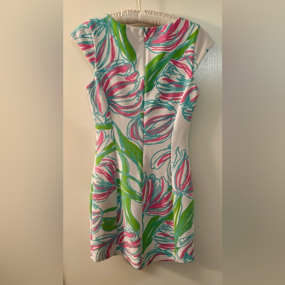 Lilly Pulitzer Ring The Bellboy Spring Floral Shift Dress Women’s Size Medium - Picture 4 of 8